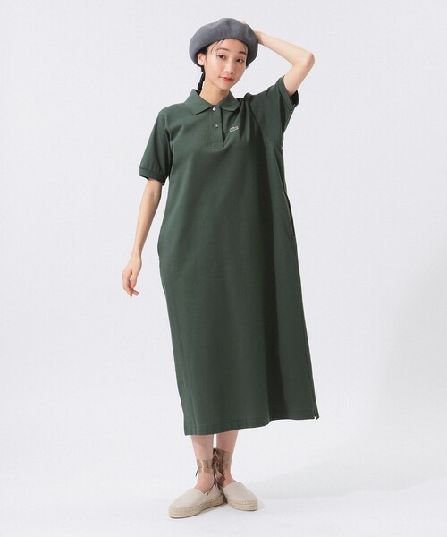 Namie yuki　【別注】LACOSTE / ロング ピケ ドレス セール】【別注】LACOSTE / ロング ピケ ドレス（ワンピース