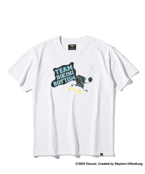 SPALDING(スポルディング)の「【SPALDING/スポルディング】Tシャツ スポンジ・ボブ チーム ビキニボトム/吸水速乾UVカット半袖Tシャツ(Tシャツ/カットソー・メンズ・ホワイト/ブラック/グレー・MEDIUM/LARGE/X-LARGE/SMALL)」の10枚目の写真