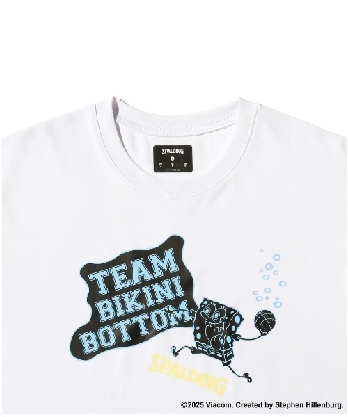 SPALDING(スポルディング)の「【SPALDING/スポルディング】Tシャツ スポンジ・ボブ チーム ビキニボトム/吸水速乾UVカット半袖Tシャツ(Tシャツ/カットソー・メンズ・ホワイト/ブラック/グレー・MEDIUM/LARGE/X-LARGE/SMALL)」の8枚目の写真