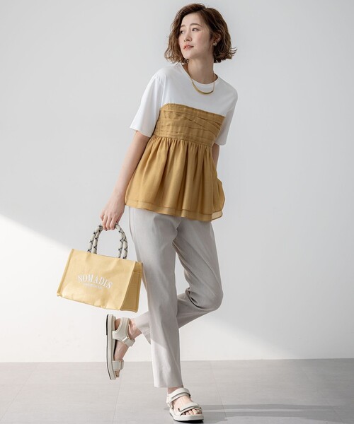 セール】【WEB&一部店舗限定カラーあり】オーガンジービスチェコンビ