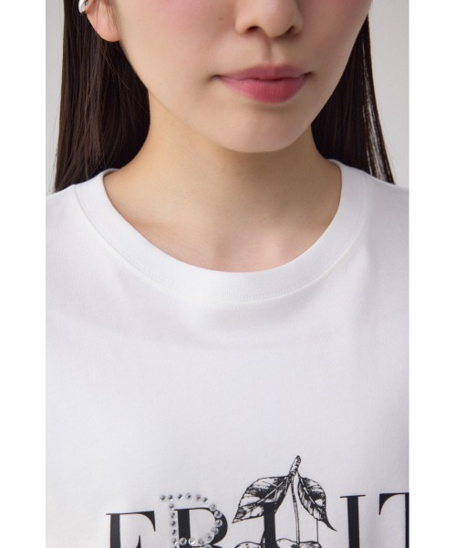 AZUL by moussy(アズールバイマウジー)の「プランツグラフィックTシャツ(Tシャツ/カットソー・レディース・ブラック/オフホワイト/杢グレー・FREE)」の17枚目の写真