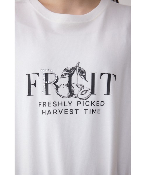 AZUL by moussy(アズールバイマウジー)の「プランツグラフィックTシャツ(Tシャツ/カットソー・レディース・ブラック/オフホワイト/杢グレー・FREE)」の18枚目の写真