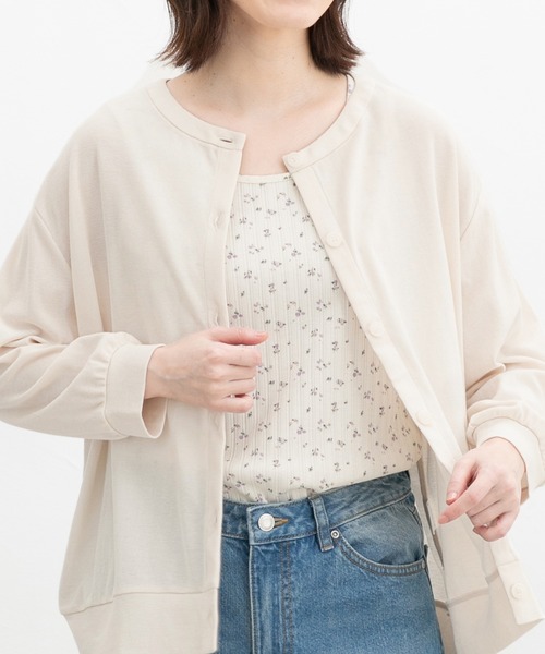 Honeys（ハニーズ）の「【ＵＶカット】総柄タンクトップ（タンクトップ・レディース・グレー系その他/ベージュ系その他/ベージュ系その他2/ホワイト系その他/グレー系その他2/ホワイト系その他2・L/LL/M/S）」の2枚目の写真