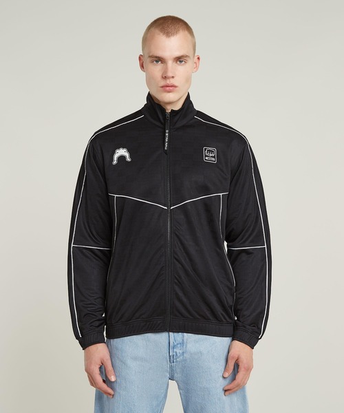 G-STAR RAW/トラックトップジャージ セール】FOOTBALL TRACK TOP ZIP THRU/フットボールジャージー