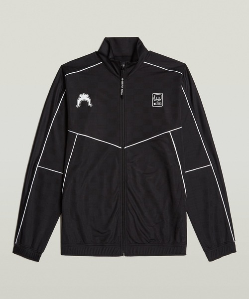 G-STAR(ジースター)の「FOOTBALL TRACK TOP ZIP THRU/フットボールジャージートラックトップ/スタンドカラーサッカージャケット(ジャージ・メンズ・ダークブラック・SMALL/MEDIUM/LARGE/X-SMALL/X-LARGE)」の7枚目の写真