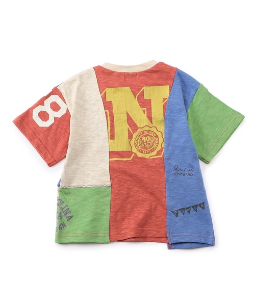 F.O.KIDS（エフオーキッズ）の「F.O.KIDS/エフオーキッズ リメイクTシャツ 2color（Tシャツ/カットソー・キッズ・グレー/レインボー・130/140/150）」の4枚目の写真