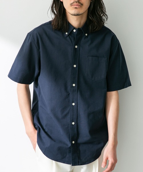 URBAN RESEARCH Sonny Label（アーバンリサーチサニーレーベル）の「抗菌オックスボタンダウン半袖シャツ（シャツ/ブラウス・メンズ・ネイビー/ホワイト系その他/ブラック系その他/グレー/ライトブルー/ホワイト・X-LARGE/MEDIUM/LARGE）」の7枚目の写真