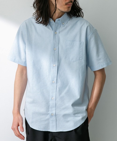 URBAN RESEARCH Sonny Label（アーバンリサーチサニーレーベル）の「抗菌オックスボタンダウン半袖シャツ（シャツ/ブラウス・メンズ・ネイビー/ホワイト系その他/ブラック系その他/グレー/ライトブルー/ホワイト・X-LARGE/MEDIUM/LARGE）」の12枚目の写真