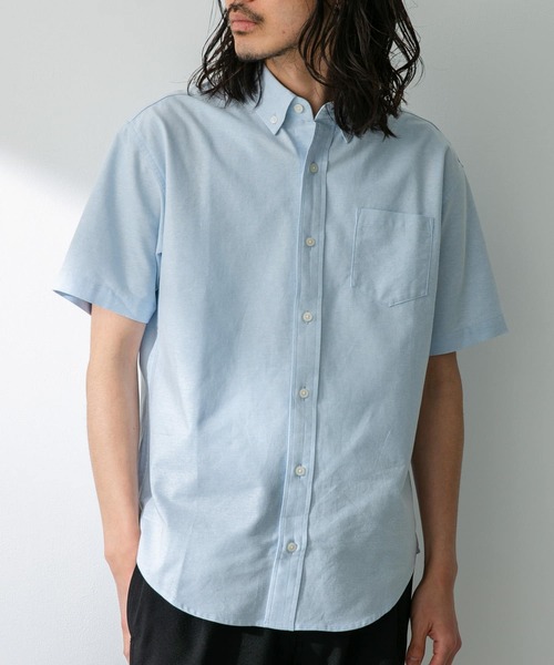 URBAN RESEARCH Sonny Label（アーバンリサーチサニーレーベル）の「抗菌オックスボタンダウン半袖シャツ（シャツ/ブラウス・メンズ・ネイビー/ホワイト系その他/ブラック系その他/グレー/ライトブルー/ホワイト・X-LARGE/MEDIUM/LARGE）」の13枚目の写真