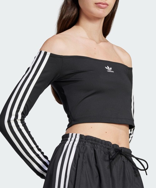 アディカラー オフショルダー adidas アディカラー オフショルダー 長袖Tシャツ / ロンT / アディダス