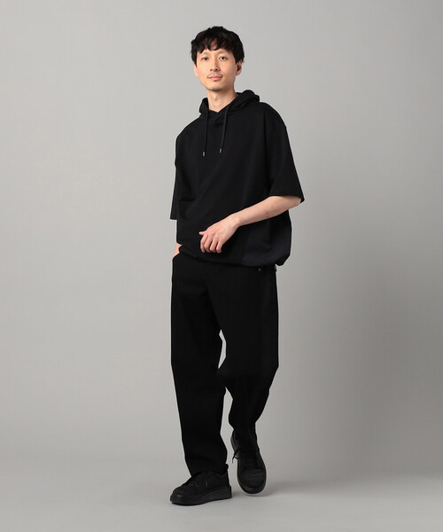 β MEN(ベータメン)の「スピンドル 半袖パーカ(パーカー・メンズ・ベージュ/ブラック/ネイビー/ホワイト・L/M)」の17枚目の写真