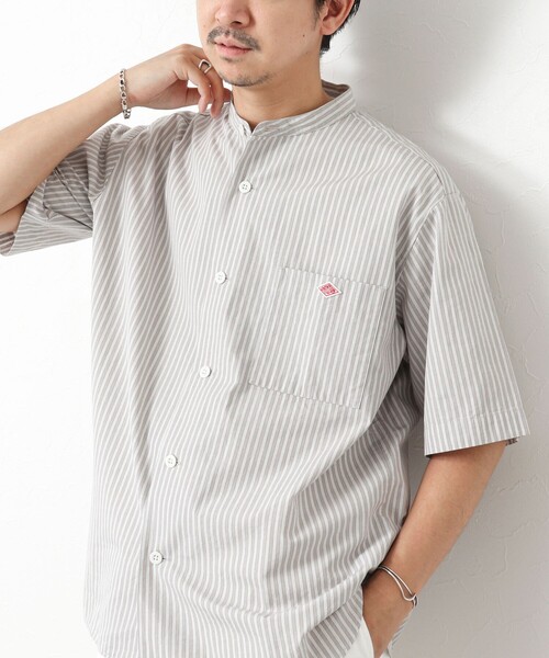 DANTON（ダントン）の「【DANTON/ダントン】BAND COLLAR SHIRT SS 25SS