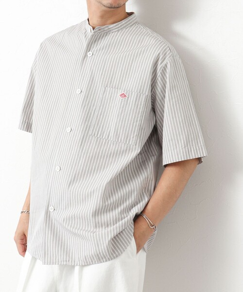 DANTON（ダントン）の「【DANTON/ダントン】BAND COLLAR SHIRT SS 25SS