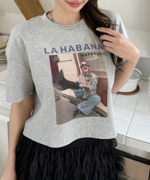 Good Riddance（グッドリダンス）の「【Good Riddance】Laughing Girl フォトグラフィ Tシャツ（Tシャツ/カットソー・レディース・アイボリー/ブラック/グレー/ホワイト・FREE）」の14枚目の写真