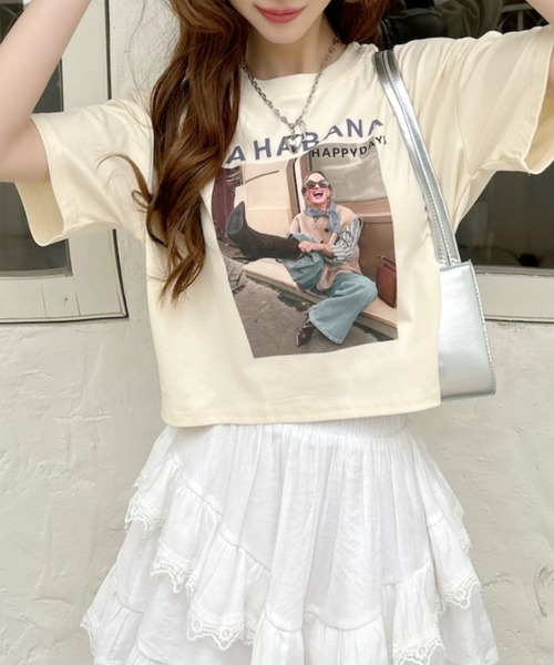 Good Riddance（グッドリダンス）の「【Good Riddance】Laughing Girl フォトグラフィ Tシャツ（Tシャツ/カットソー・レディース・アイボリー/ブラック/グレー/ホワイト・FREE）」の21枚目の写真