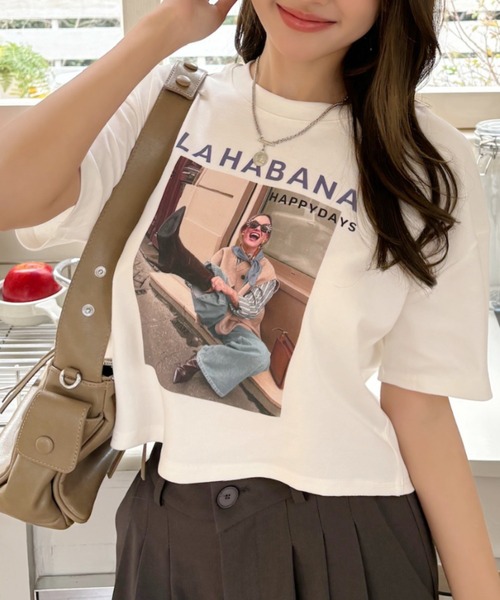 Good Riddance（グッドリダンス）の「【Good Riddance】Laughing Girl フォトグラフィ Tシャツ（Tシャツ/カットソー・レディース・アイボリー/ブラック/グレー/ホワイト・FREE）」の6枚目の写真