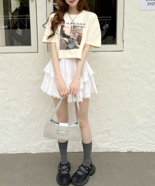 Good Riddance（グッドリダンス）の「【Good Riddance】Laughing Girl フォトグラフィ Tシャツ（Tシャツ/カットソー・レディース・アイボリー/ブラック/グレー/ホワイト・FREE）」の22枚目の写真