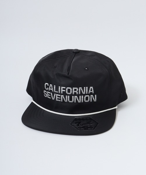 7Union（セブンユニオン）の「7UNION CALIFORNIA / MA-7 プリント パッチ 5パネルフラットバイザーキャップ（キャップ・メンズ・ブラック/オリーブ/ブラック系その他/グリーン系その他・FREE）」の5枚目の写真