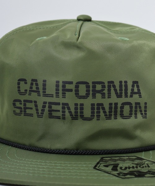 7Union（セブンユニオン）の「7UNION CALIFORNIA / MA-7 プリント パッチ 5パネルフラットバイザーキャップ（キャップ・メンズ・ブラック/オリーブ/ブラック系その他/グリーン系その他・FREE）」の9枚目の写真