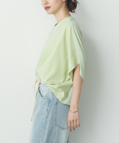 tシャツ hunch USAコットン　前後２WAY　ドルマンTシャツ レディース hunch tシャツ USAコットン 前後2WAY ドルマンTシャツ