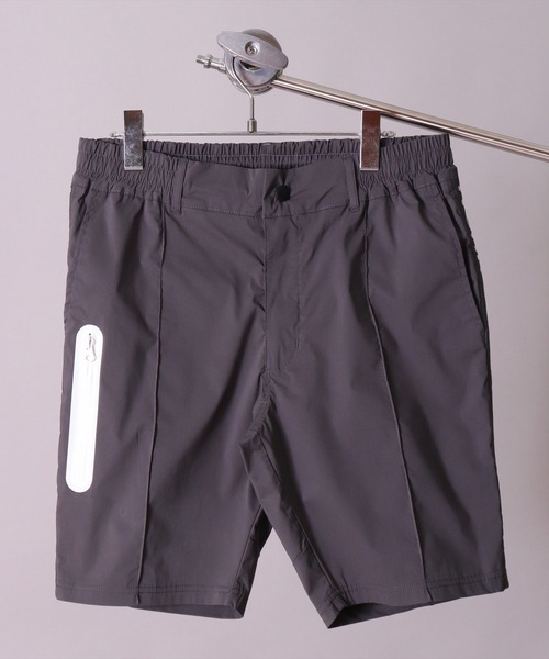 LUXE/R GOLF（ラグジュ ゴルフ）の「(RM)【LUXE/R GOLF】ストレッチ クロス サイドロゴ ショート ピンタック パンツ（チノパンツ・メンズ・ブラック/カーキ/チャコールグレー/ベージュ・M/L/XL）」の7枚目の写真