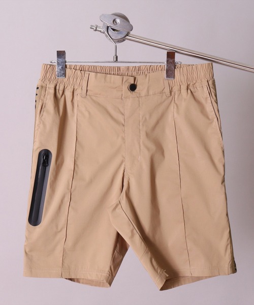 LUXE/R GOLF（ラグジュ ゴルフ）の「(RM)【LUXE/R GOLF】ストレッチ クロス サイドロゴ ショート ピンタック パンツ（チノパンツ・メンズ・ブラック/カーキ/チャコールグレー/ベージュ・M/L/XL）」の9枚目の写真