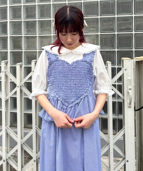 Candy Stripper（キャンディストリッパー）の「MY SWEET GINGHAM CHECK ワンピース（ワンピース・レディース・レッド/ブルー/ブラック・FREE）」の10枚目の写真