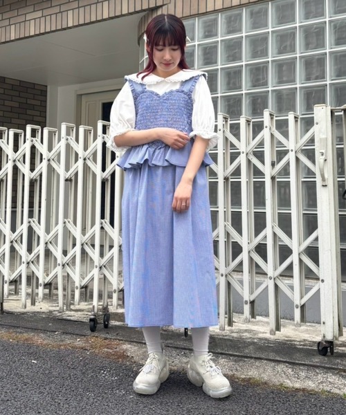 Candy Stripper（キャンディストリッパー）の「MY SWEET GINGHAM CHECK ワンピース（ワンピース・レディース・レッド/ブルー/ブラック・FREE）」の13枚目の写真