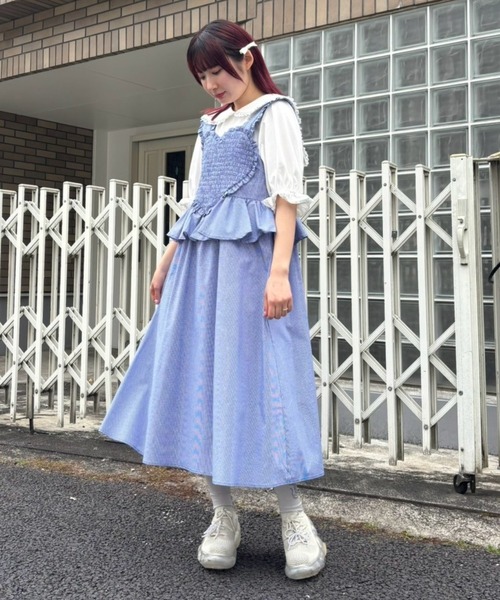 Candy Stripper（キャンディストリッパー）の「MY SWEET GINGHAM CHECK ワンピース（ワンピース・レディース・レッド/ブルー/ブラック・FREE）」の16枚目の写真