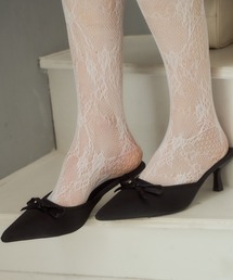 Birthday room | サテンポインテッドトゥリボンサンダル/satin pointedtoe ribbon sandal(サンダル)