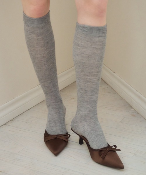 Birthday room（バースデイルーム）の「サテンポインテッドトゥリボンサンダル/satin pointedtoe ribbon sandal（サンダル・レディース・ブラック/ブラウン・SMALL/MEDIUM/LARGE）」の5枚目の写真