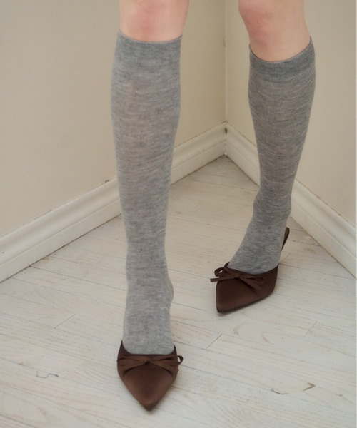 Birthday room（バースデイルーム）の「サテンポインテッドトゥリボンサンダル/satin pointedtoe ribbon sandal（サンダル・レディース・ブラック/ブラウン・SMALL/MEDIUM/LARGE）」の8枚目の写真