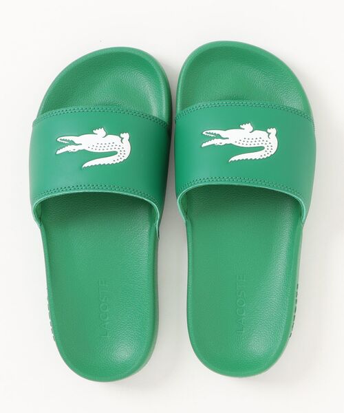 【LACOSTE】SERVE SLIDE 0.0 1251 CFA WHT/GRN 国内発送 セール】LACOSTE ラコステ SERVE SLIDE 0.0 1251 CFA 49CFA0042