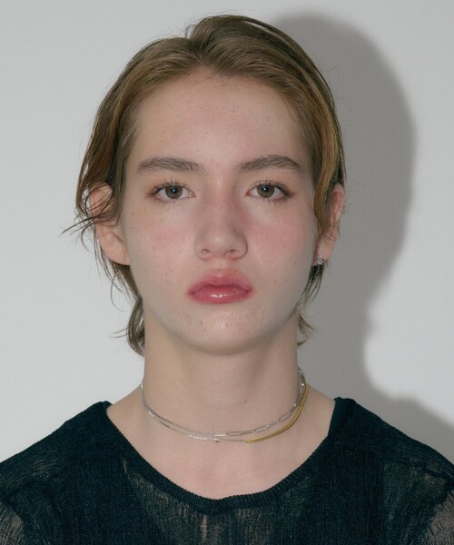 and cloud(アンドクラウド)の「Bijou Frame Pierce / Single(ピアス(片耳用)・レディース・ブラック/シルバー・FREE)」の6枚目の写真