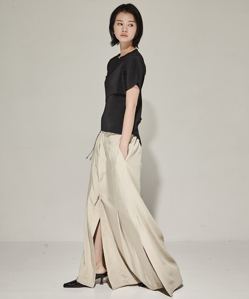 トップス kotohayokozawa SPIRAL WAVE SHORT SLEEVE kotohayokozawa/コトハヨコザワ】SPIRAL WAVE SHORT SLEEVE TOP