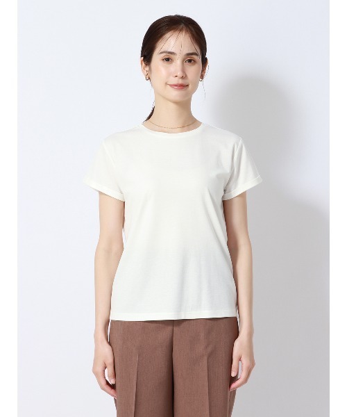 セール】クルーネックTシャツ 半袖 ウォッシャブル 接触冷感
