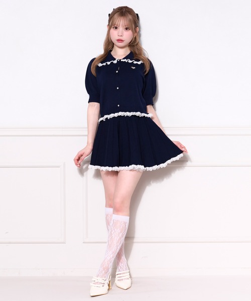 セール】【セットアップ可能】ニットプリーツスカート（スカート