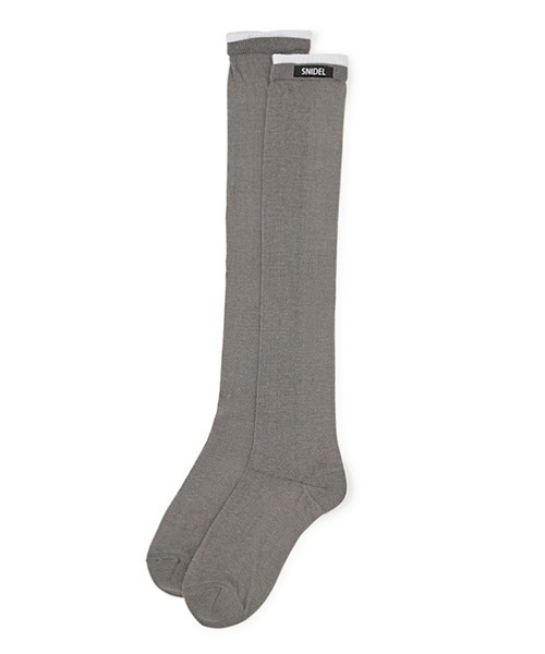 SNIDEL（スナイデル）の「レイヤードソックス（ソックス/靴下・レディース・グレー/ボルドー/ホワイト・FREE）」の7枚目の写真