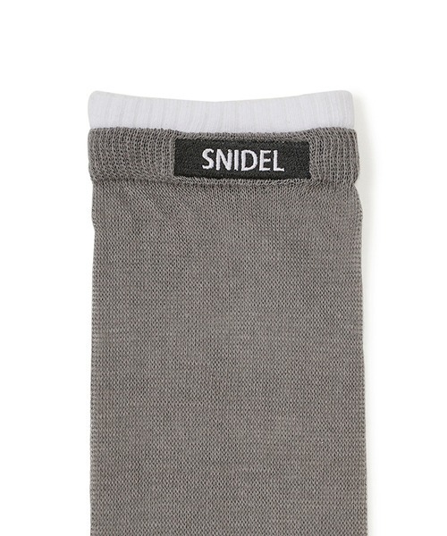 SNIDEL（スナイデル）の「レイヤードソックス（ソックス/靴下・レディース・グレー/ボルドー/ホワイト・FREE）」の8枚目の写真