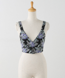 【FUMIE TANAKA(フミエタナカ)】flower jq bustier：ビスチェ