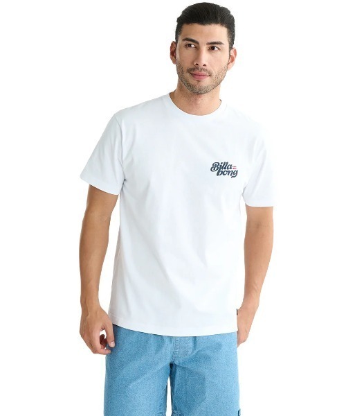 BILLABONG（ビラボン）の「BILLABONG メンズ GROOVY Tシャツ 【2025年夏モデル】/ビラボンロゴバックプリント半袖Tシャツ（Tシャツ/カットソー・メンズ・ホワイト/ブラック/ロイヤルブルー・SMALL/LARGE/X-LARGE/MEDIUM）」の4枚目の写真