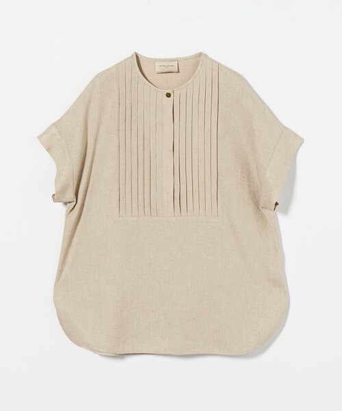 UNITED ARROWS(ユナイテッドアローズ)の「Spiree IAS タック ショートスリーブ ブラウス ‐接触冷感・UVカット・ストレッチ・ウォッシャブル‐(シャツ/ブラウス・レディース・ネイビー/ナチュラル・FREE)」の9枚目の写真