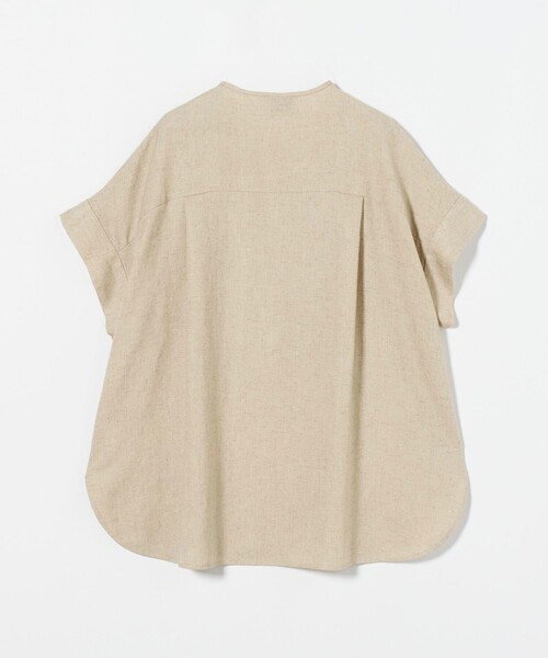 UNITED ARROWS(ユナイテッドアローズ)の「Spiree IAS タック ショートスリーブ ブラウス ‐接触冷感・UVカット・ストレッチ・ウォッシャブル‐(シャツ/ブラウス・レディース・ネイビー/ナチュラル・FREE)」の10枚目の写真