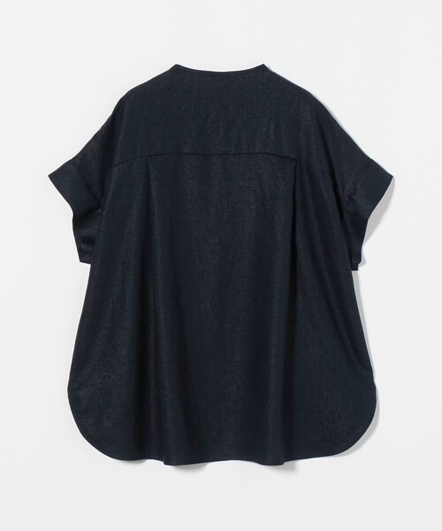 UNITED ARROWS(ユナイテッドアローズ)の「Spiree IAS タック ショートスリーブ ブラウス ‐接触冷感・UVカット・ストレッチ・ウォッシャブル‐(シャツ/ブラウス・レディース・ネイビー/ナチュラル・FREE)」の18枚目の写真
