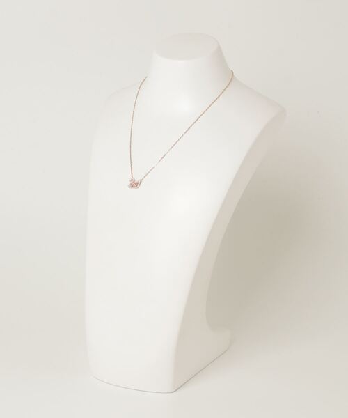 Swarovski Dancing Swan ネックレス (スワン, ホワイト) Swan necklace, White, Rhodium plated | Swarovski