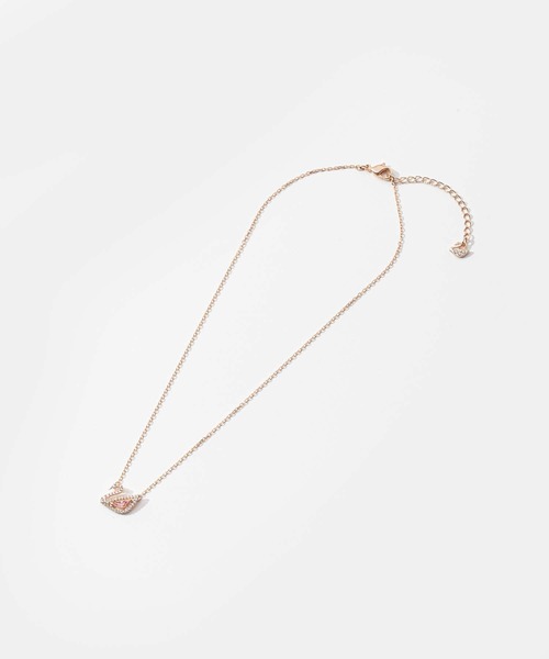 Swarovski Swan ネックレス 公式】【スワロフスキー】Swan ネックレス, スワン, ピンク