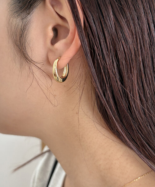 GOLDY(ゴールディ)の「【イヤリング/イヤーカフ】〈GOLDY〉ドロップフープワンタッチイヤリング(イヤリング・レディース・ゴールド/シルバー・FREE)」の7枚目の写真