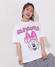 【綿100%】親子お揃い ディズニー グラデーションキャラ Tシャツ 0577A