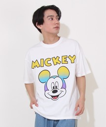 【綿100%】親子お揃い ディズニー グラデーションキャラ Tシャツ 0577A