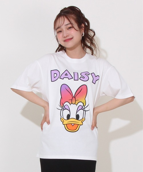 Disney(ディズニー)の「【綿100%】親子お揃い ディズニー グラデーションキャラ Tシャツ 0577A(Tシャツ/カットソー・レディース・ブラック×レッド/ホワイト×ブルー/その他26/その他9・S/M/L/XL)」の4枚目の写真